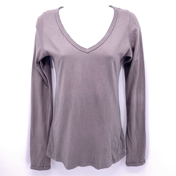 Tops - Light Brown Embroidered Long Sleeve Shirt Size Medium